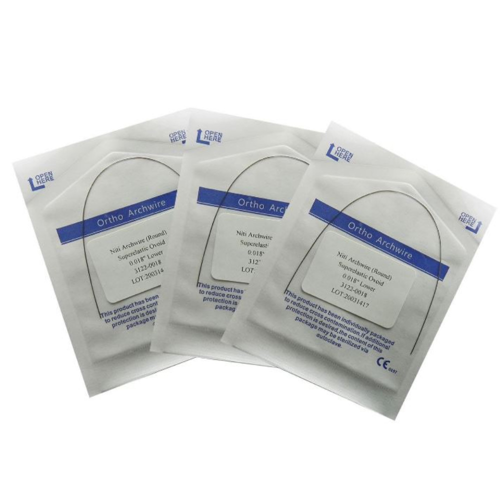 Fox Solo Niti Preformed Wire Ovoidform Pack Of 10Pcs Size 021 X 025 Lower - FWS215L