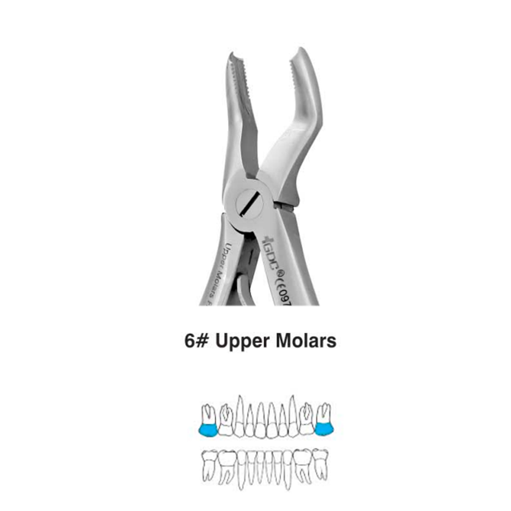 GDC Extraction Forceps Upper Molars Pedo Standard (FX6CS)