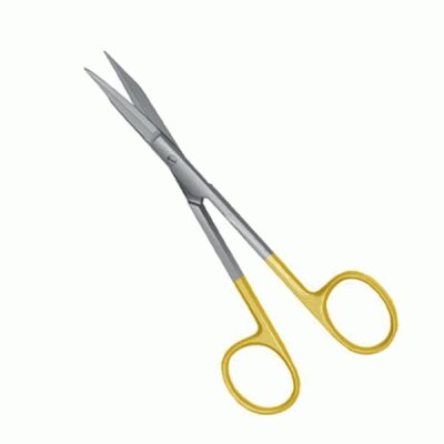GDC Scissors Goldmanfox Tc Double Curved 13cm (S5079)