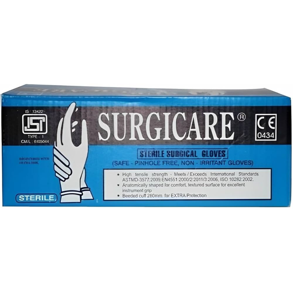 Surgicare Sterile Surgical Gloves 6.5 (Pk Of 25 Pair)
