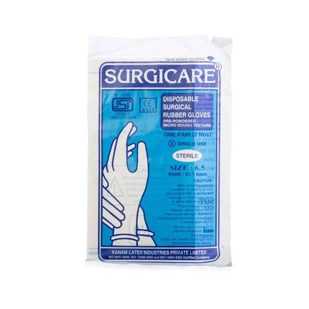 Surgicare Sterile Surgical Gloves 6.5 (Pk Of 25 Pair)