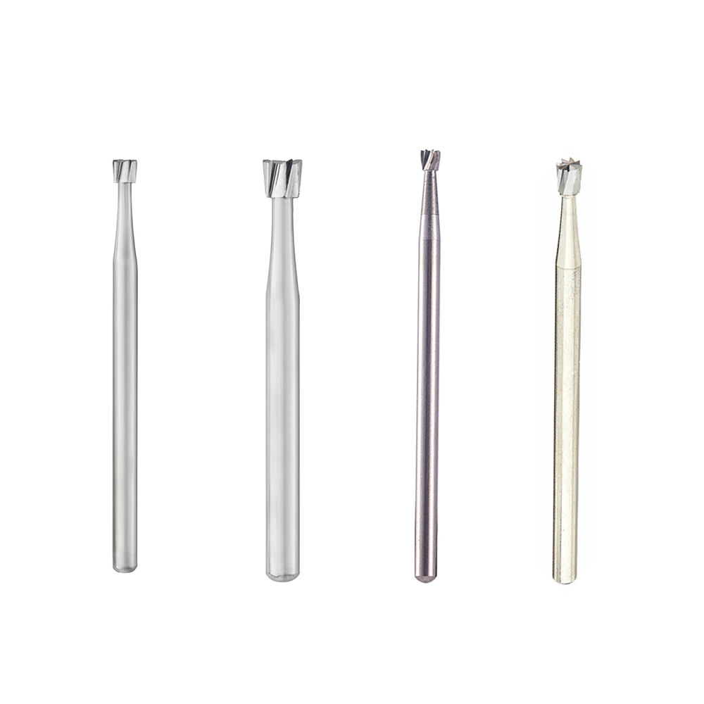 Sandent 5-Pack ENDO-Z Tungsten Carbide Burs - FG Round Bur High Speed 21mm Dental