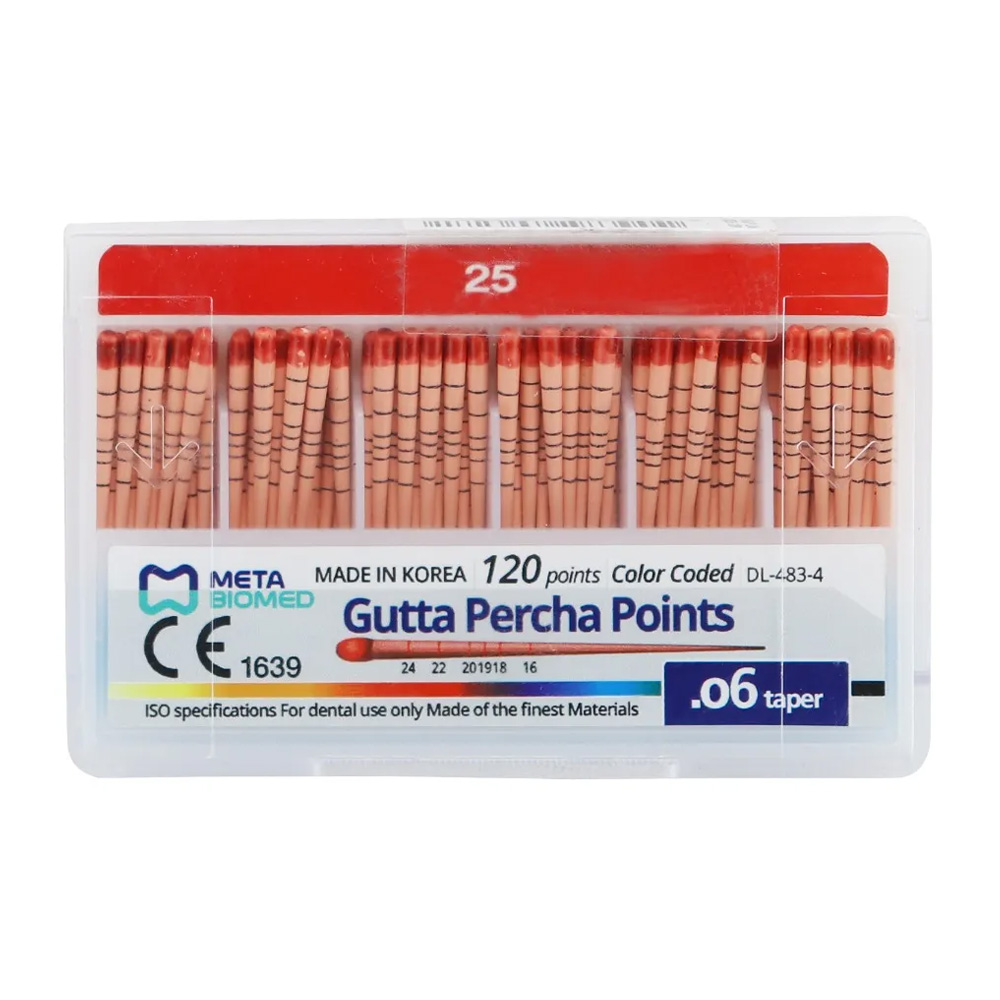 Meta Gutta Percha Points Special Taper 0.06 #25