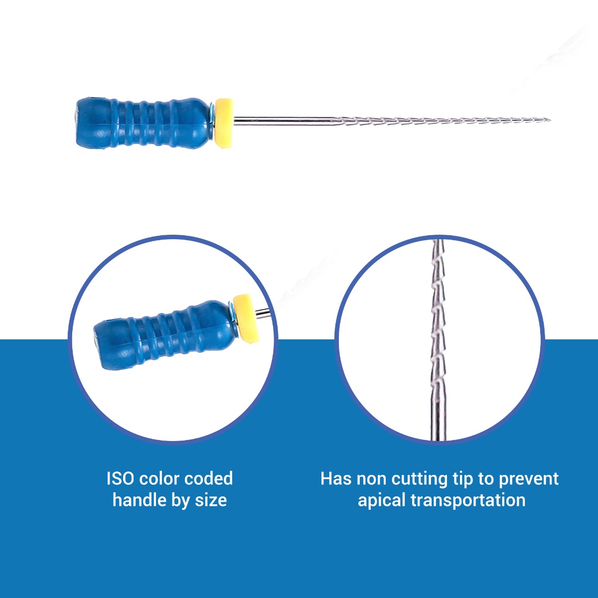 Waldent Professional H-File 25mm #15-40