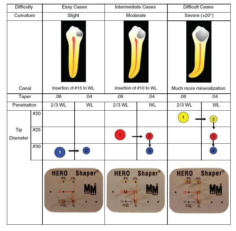 Micro Mega Hero Shaper Individual Inget Rotary Files