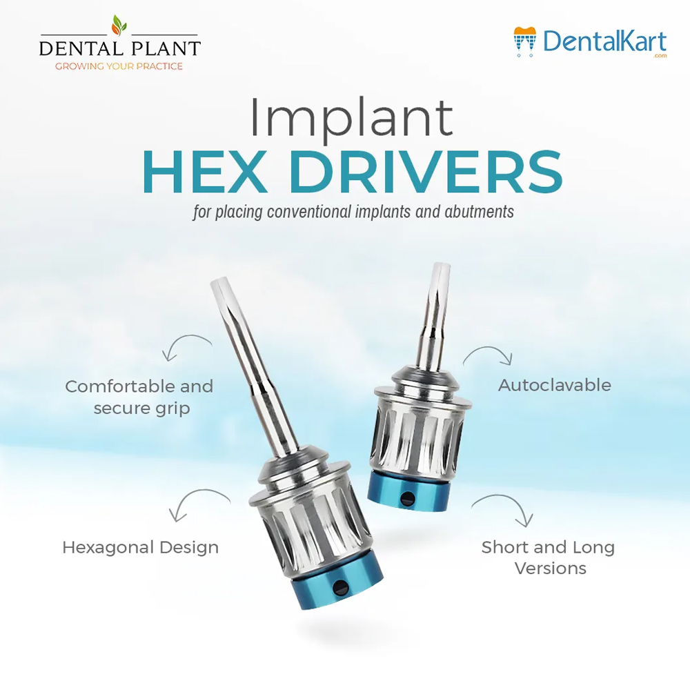Dentalplant Implant Hex Drivers 1.27mm Long (Dentium Type)