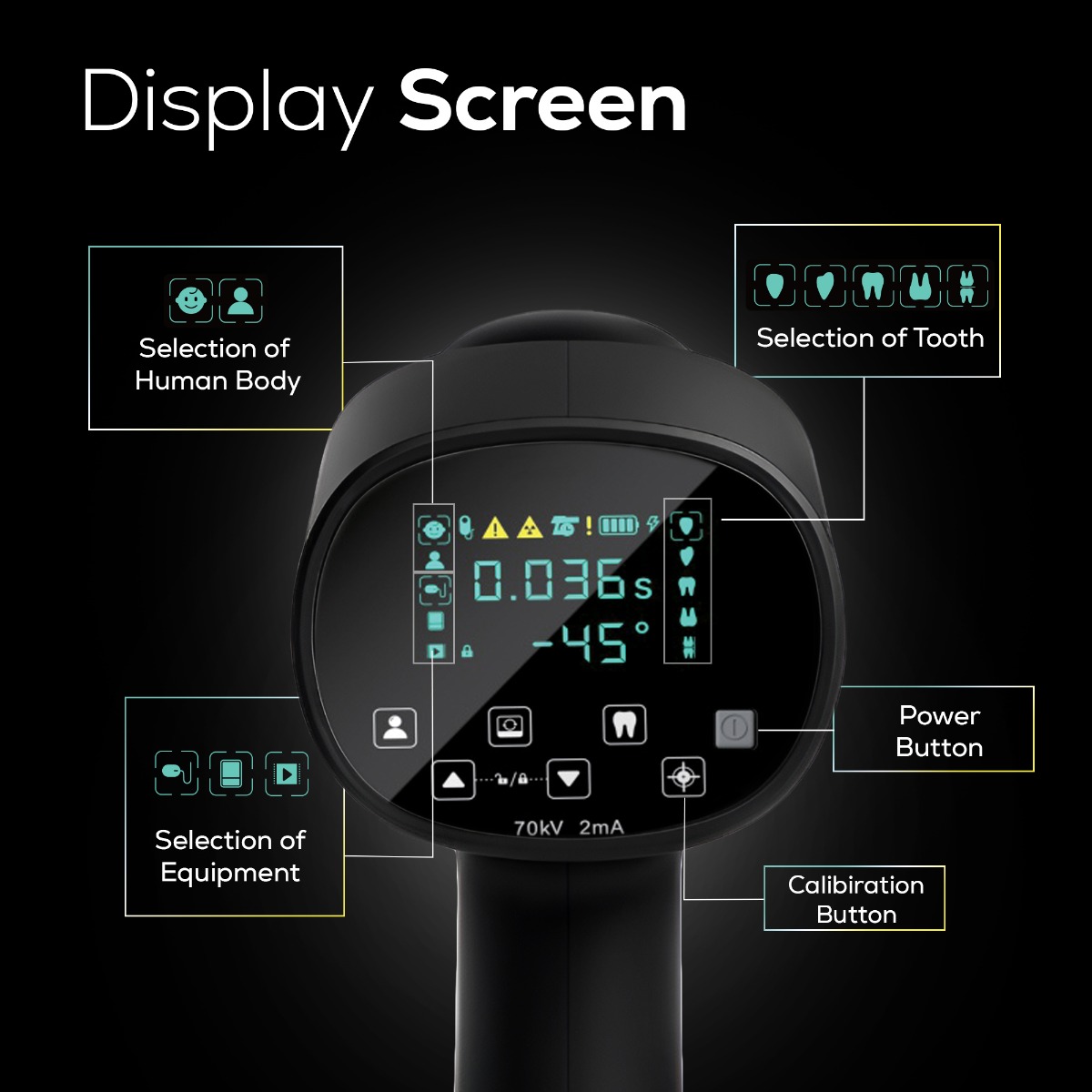 Woodpecker RTA Smart Ray Pro Portable DC Xray Machine By Waldent     