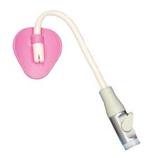 Zirc Pink Petal Saliva Ejector Attachment