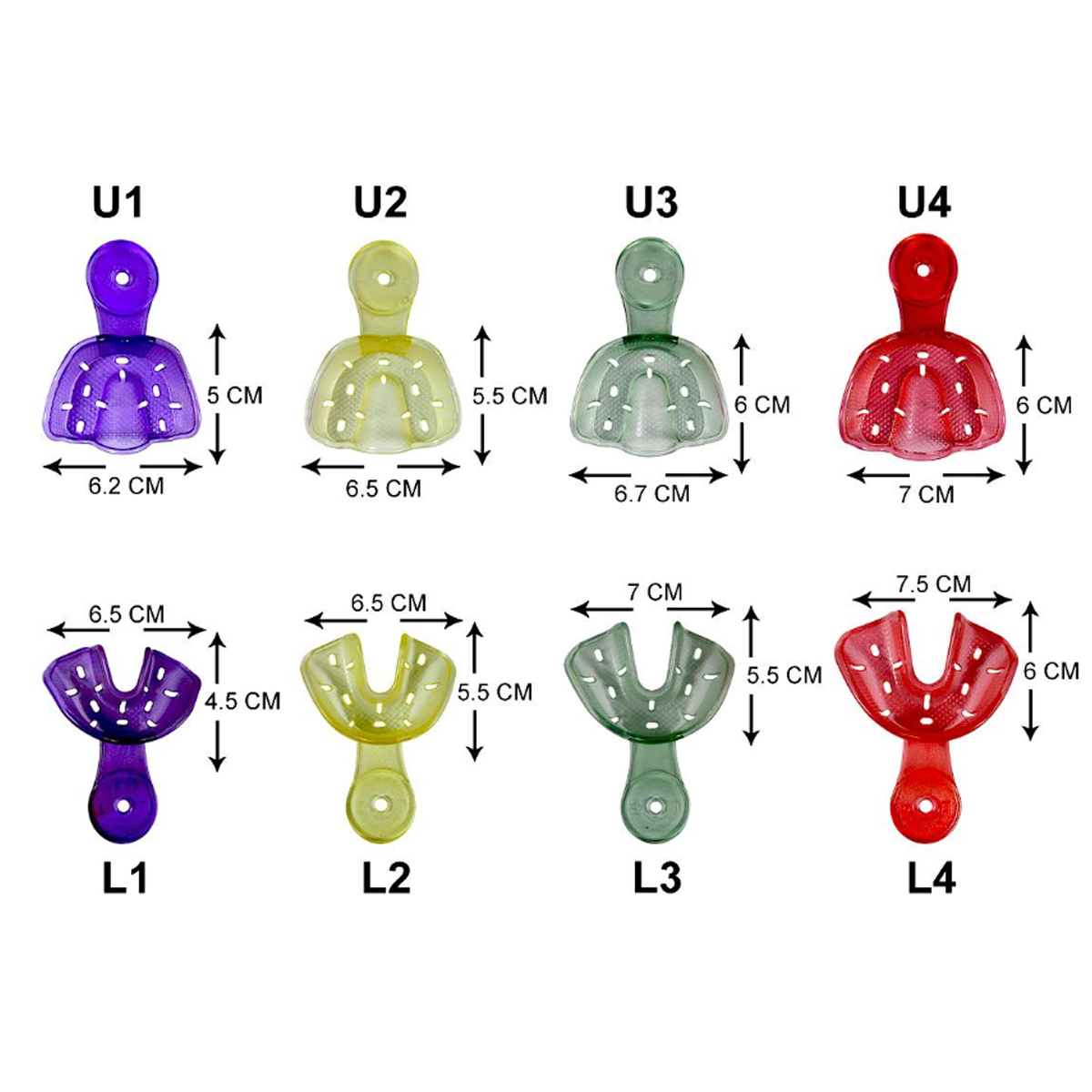 Captain Ortho Premium Orthodontic Autoclavable Impression Trays