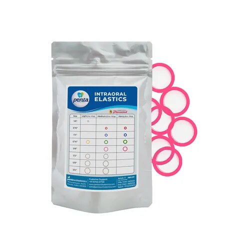 Penta Ortho Intraoral Elastics - Pink 3/8-3.5 Oz Medium