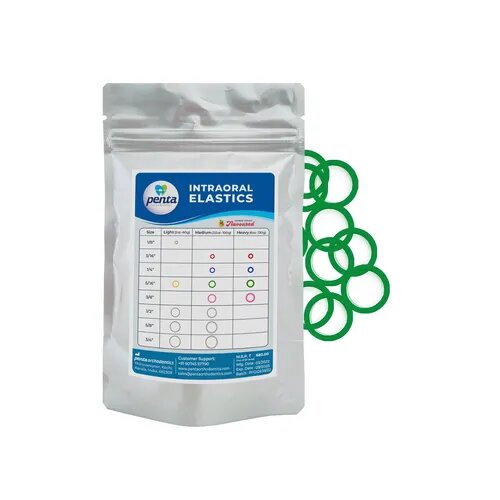 Penta Ortho Intraoral Elastics - Green 5/16-3.5 Oz Medium
