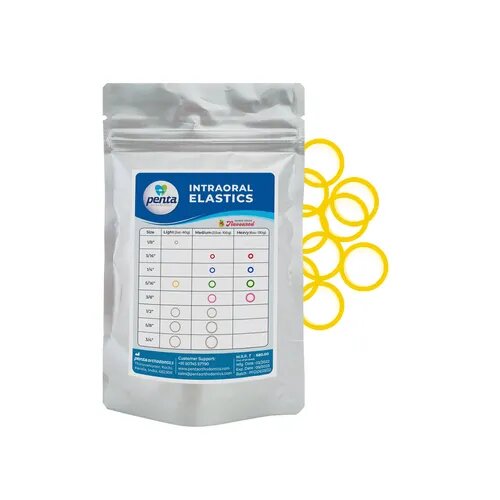 Penta Ortho Intraoral Elastics - Yellow 5/16-2 Oz Light