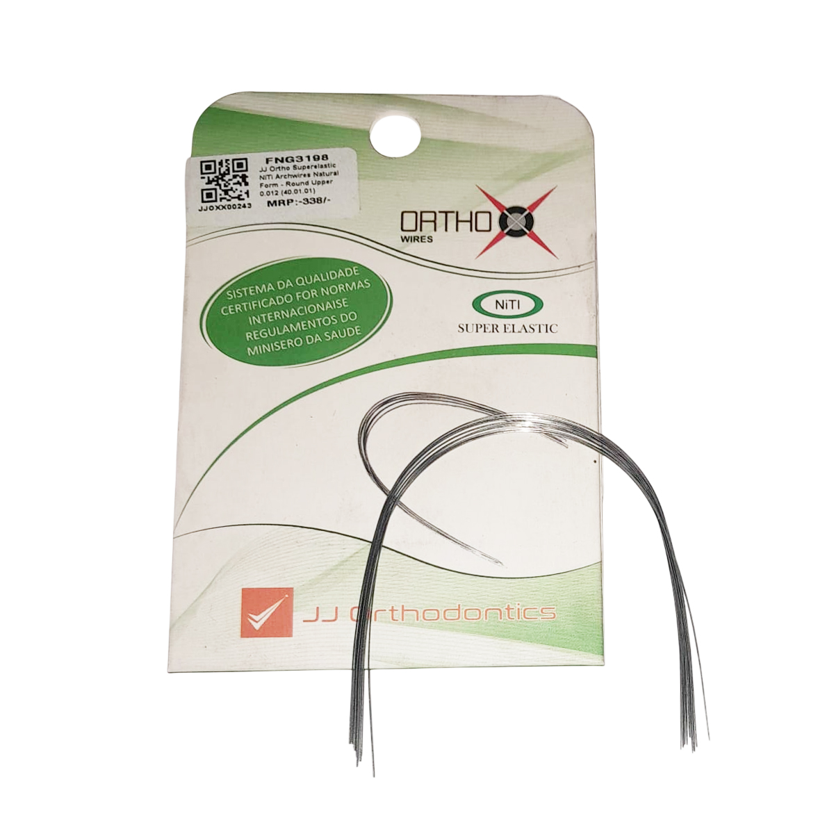JJ Ortho Superelastic NiTi Archwires Natural Form - Round