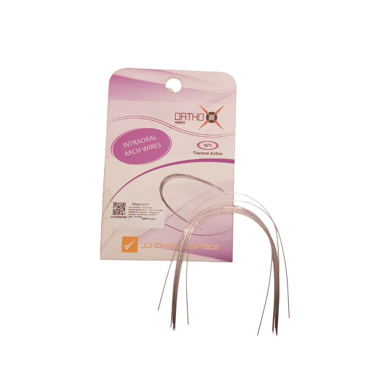 JJ Ortho Thermal Activated NiTi Archwires Natural Form - Round Lower 0.020 (40.14.04)