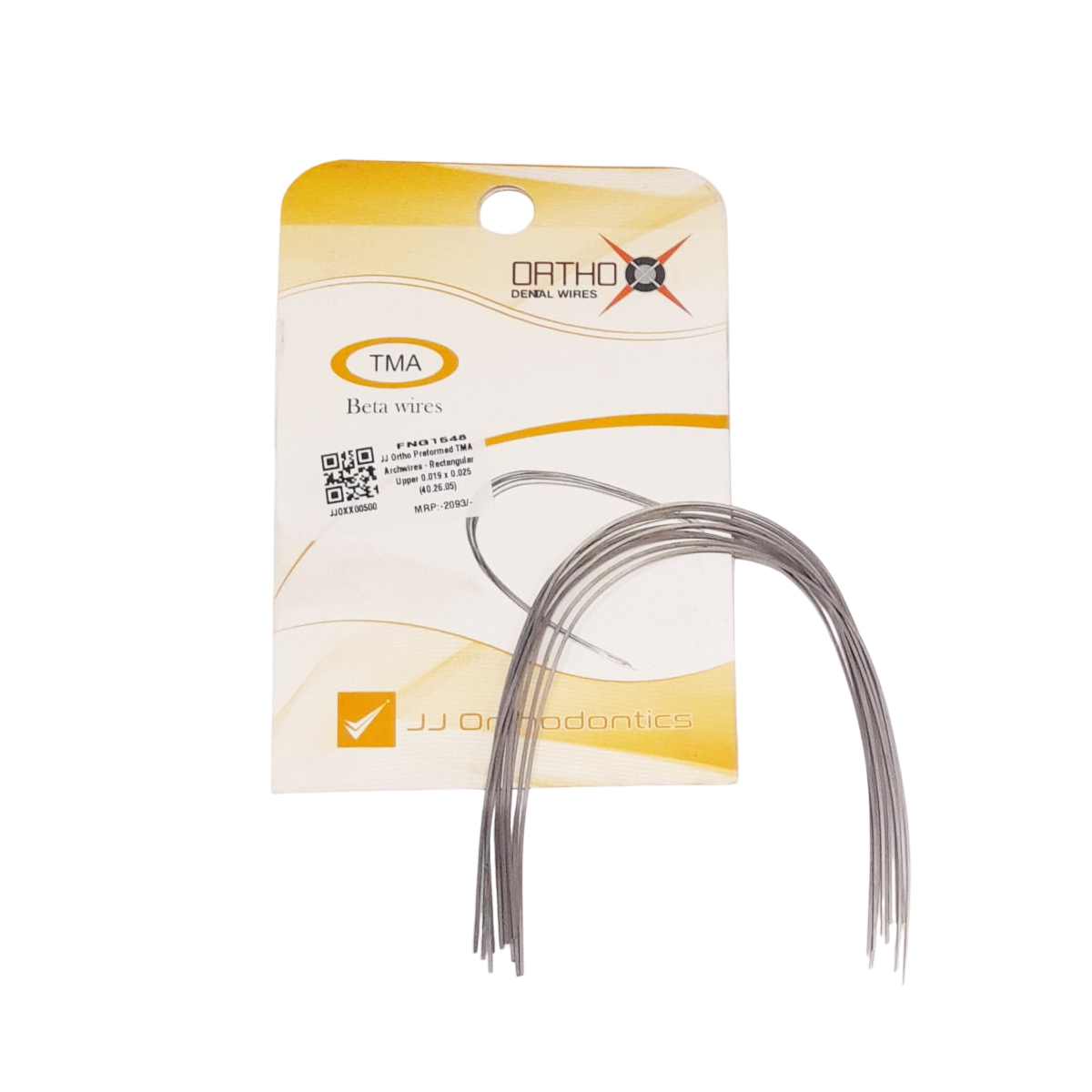 JJ Ortho Preformed TMA Archwires - Square Lower 0.016 x 0.016 (40.26.07)