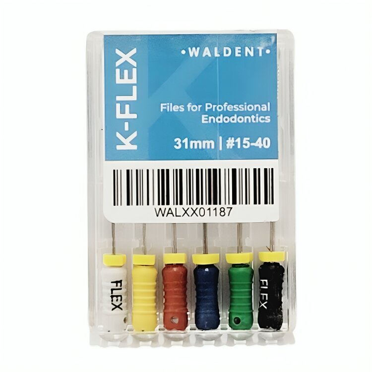 Waldent K-Flex Files 31mm Assorted # 15-40