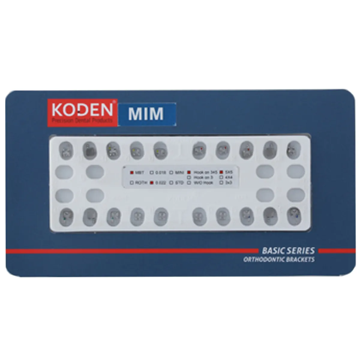 Koden Basic Series MIM MBT Metal Bracket Kits (Sandblasted) Online At ...