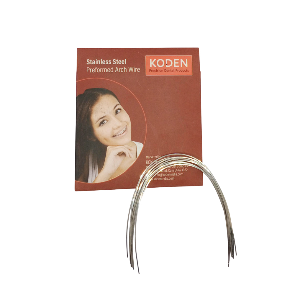 Koden Stainless Steel Archwires - Rectangular Lower 0.021 x 0.025 (Pack of 10)