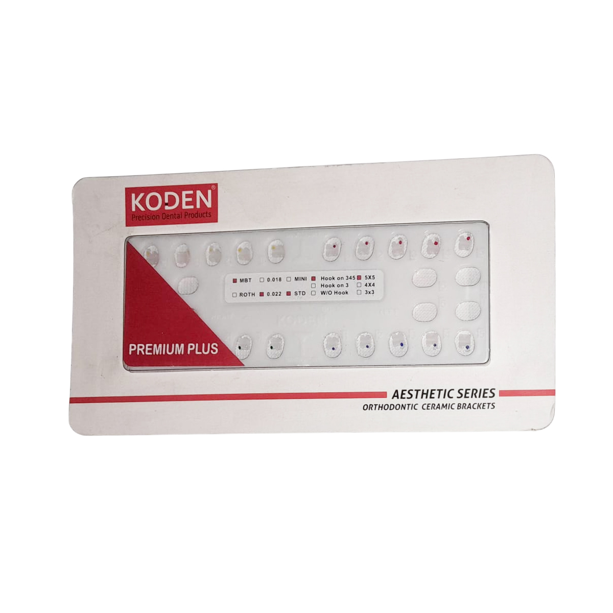 Koden Premium Plus Ceramic Bracket Kit MBT 022
