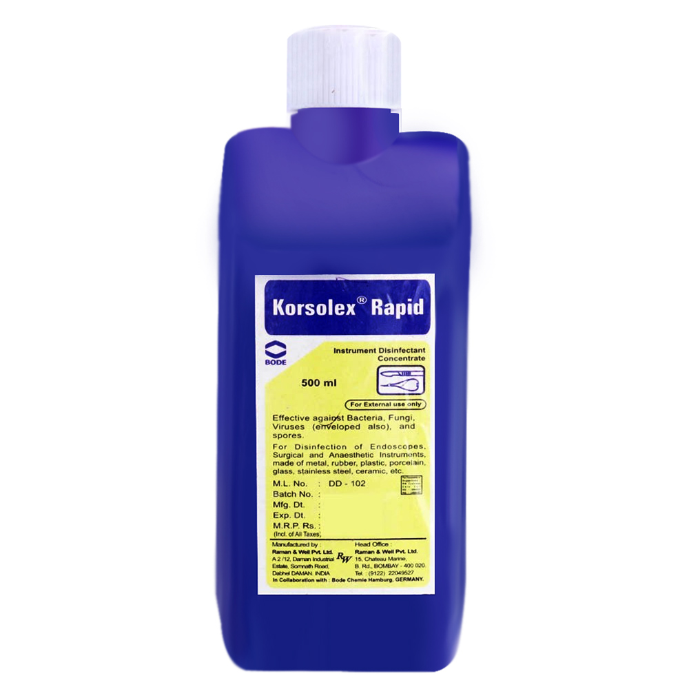 Raman & Weil Korsolex Rapid Instrument Sterilizer 500ml (Cidex)