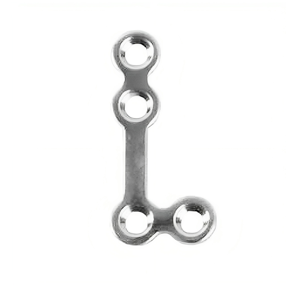 SK Surgicals SS Mini Bone Plates L Shape 90° With Gap - 2mm