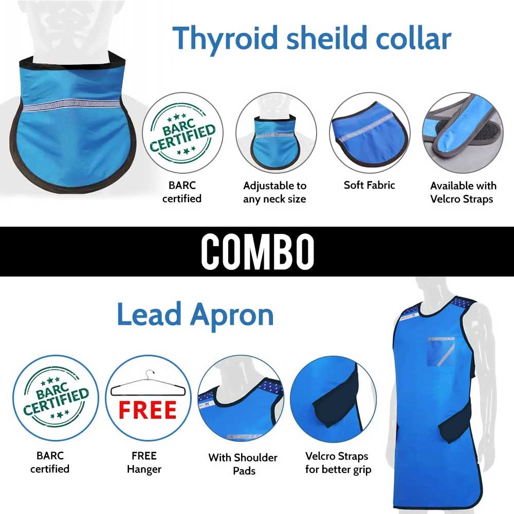 Waldent Dental Lead Apron & Thyroid Shield Collar(BARC Approved)