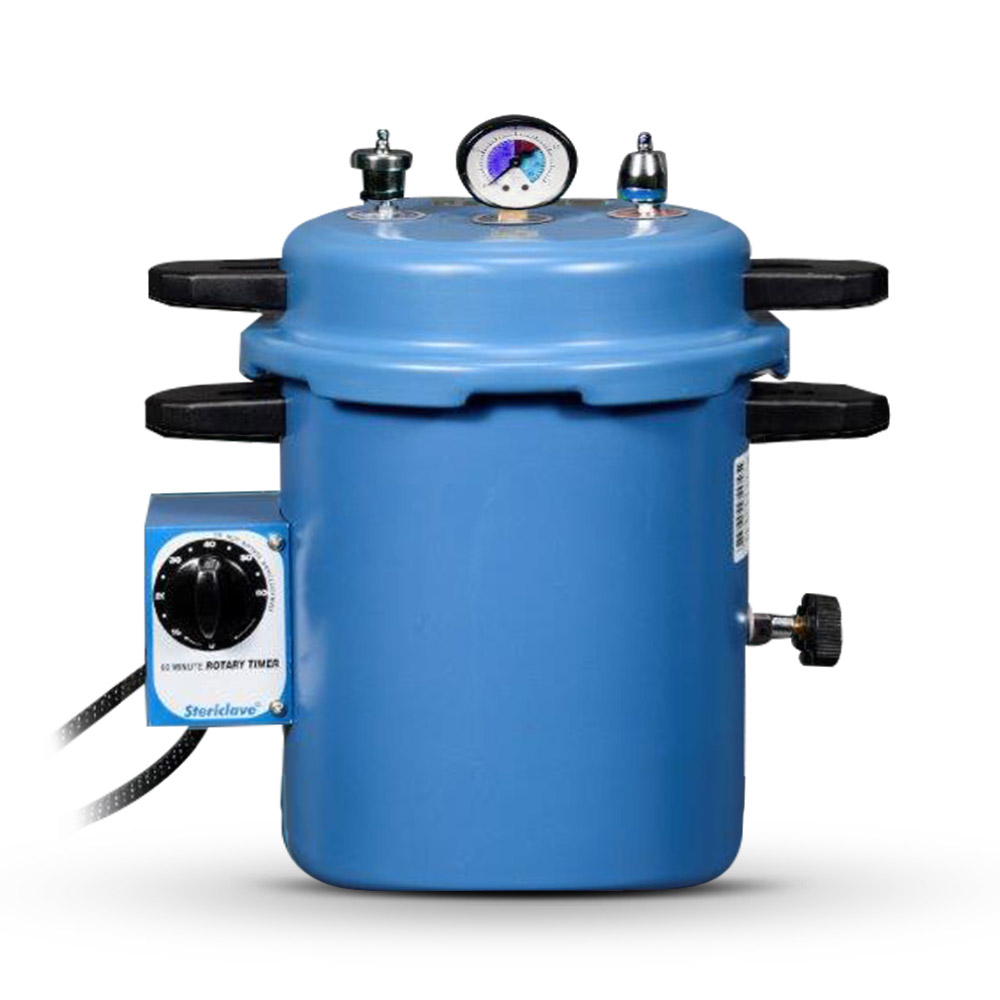 Life Dental & Clinical Autoclave ST911EPT 12 Litres (Blue) with Drum (8 x 8 inches)