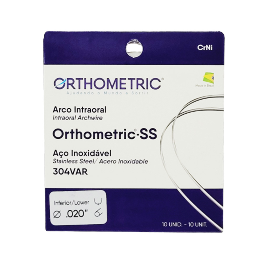 OrthoMetric Stainless Steel Round Archwire 020 Lower - (52.50.2020)