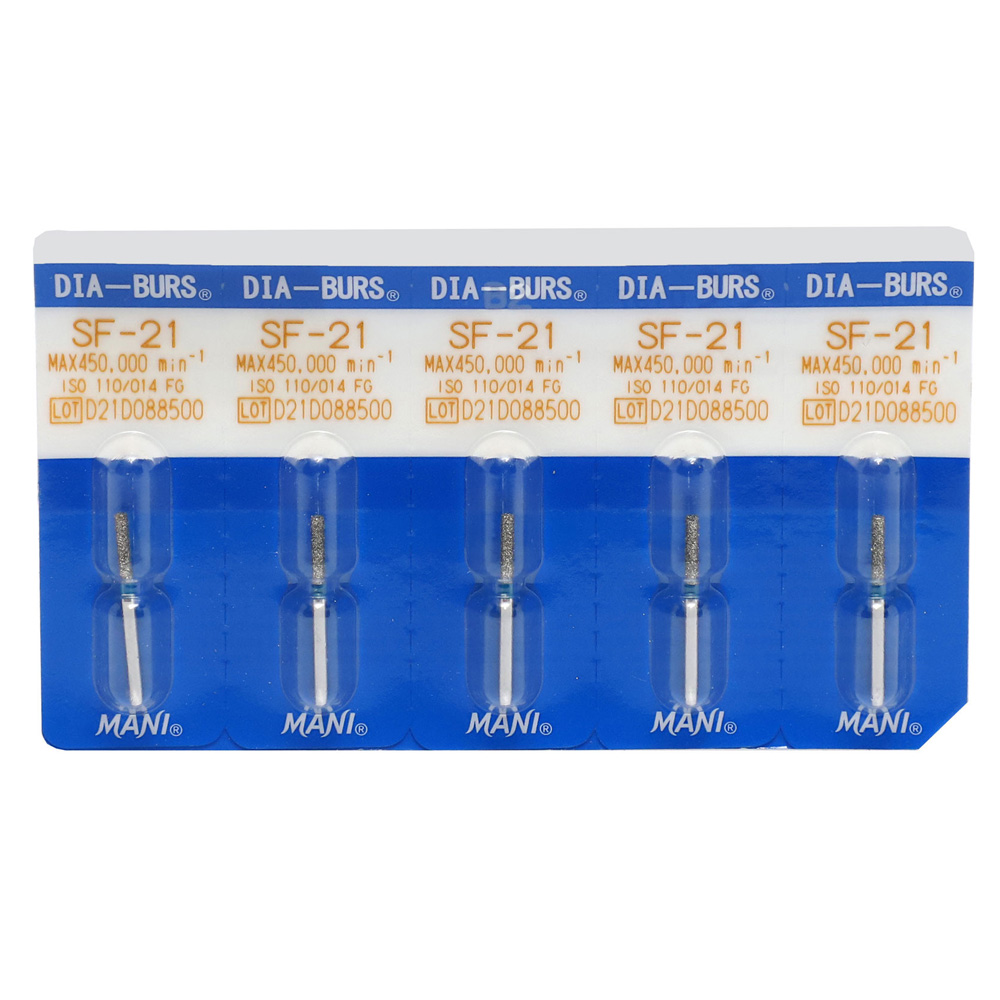 Mani Diamond Airotor Burs - Straight Flat End / Sf Series