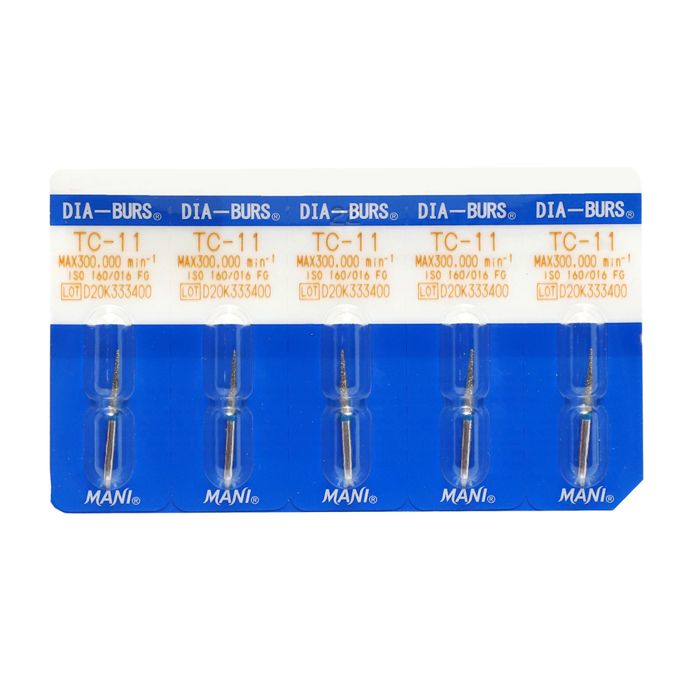 Mani Diamond Airotor and Contra Angle Burs - Taper Conical End / Tc Series