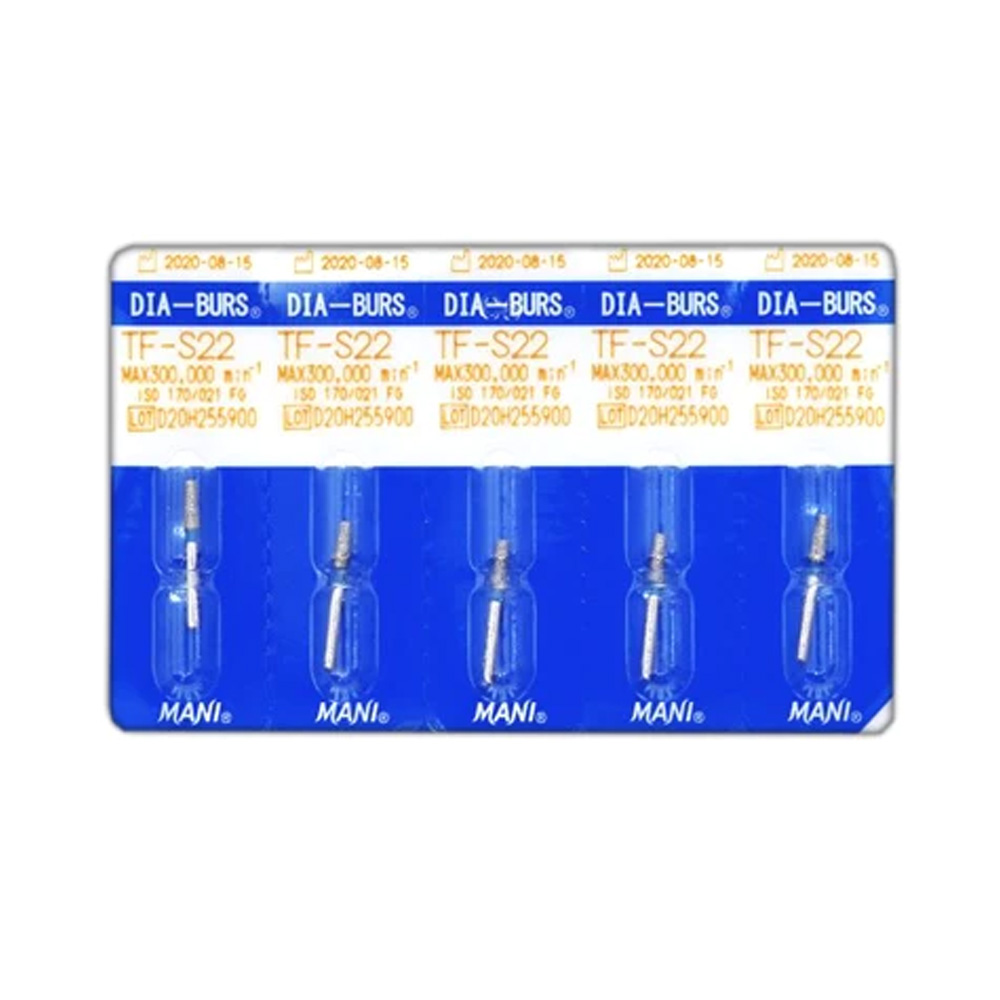 Mani Diamond Airotor Burs - Taper Flat End / Tf Series