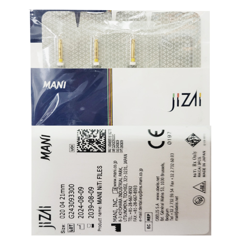 Mani Jizai NiTi Rotary Files