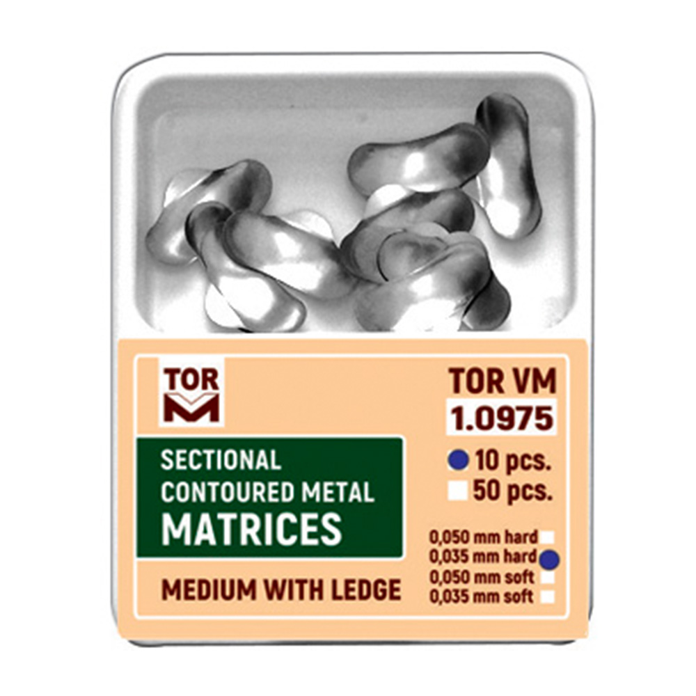 Tor Vm Sectional Contoured Matrices Medium with Ledge (10pcs) No. 1.0975