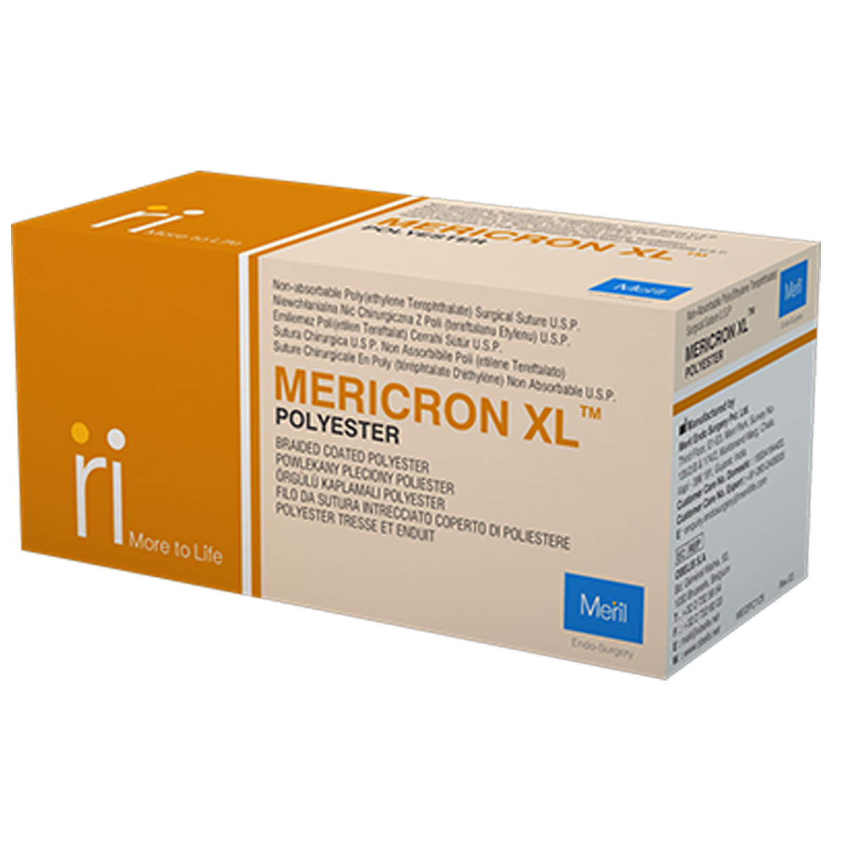 Meril Mericron XL #4-0 Polyester Suture