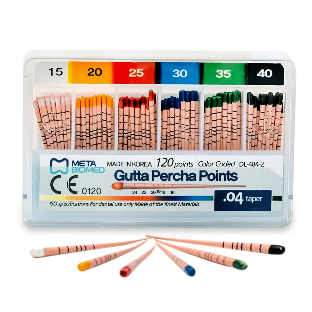 Meta Gutta Percha Points Special Taper - 4% #15-40 (Pack of 120)