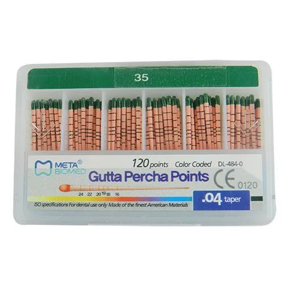 Meta Gutta Percha Points Special Taper - 4% #35 (Pack of 120)