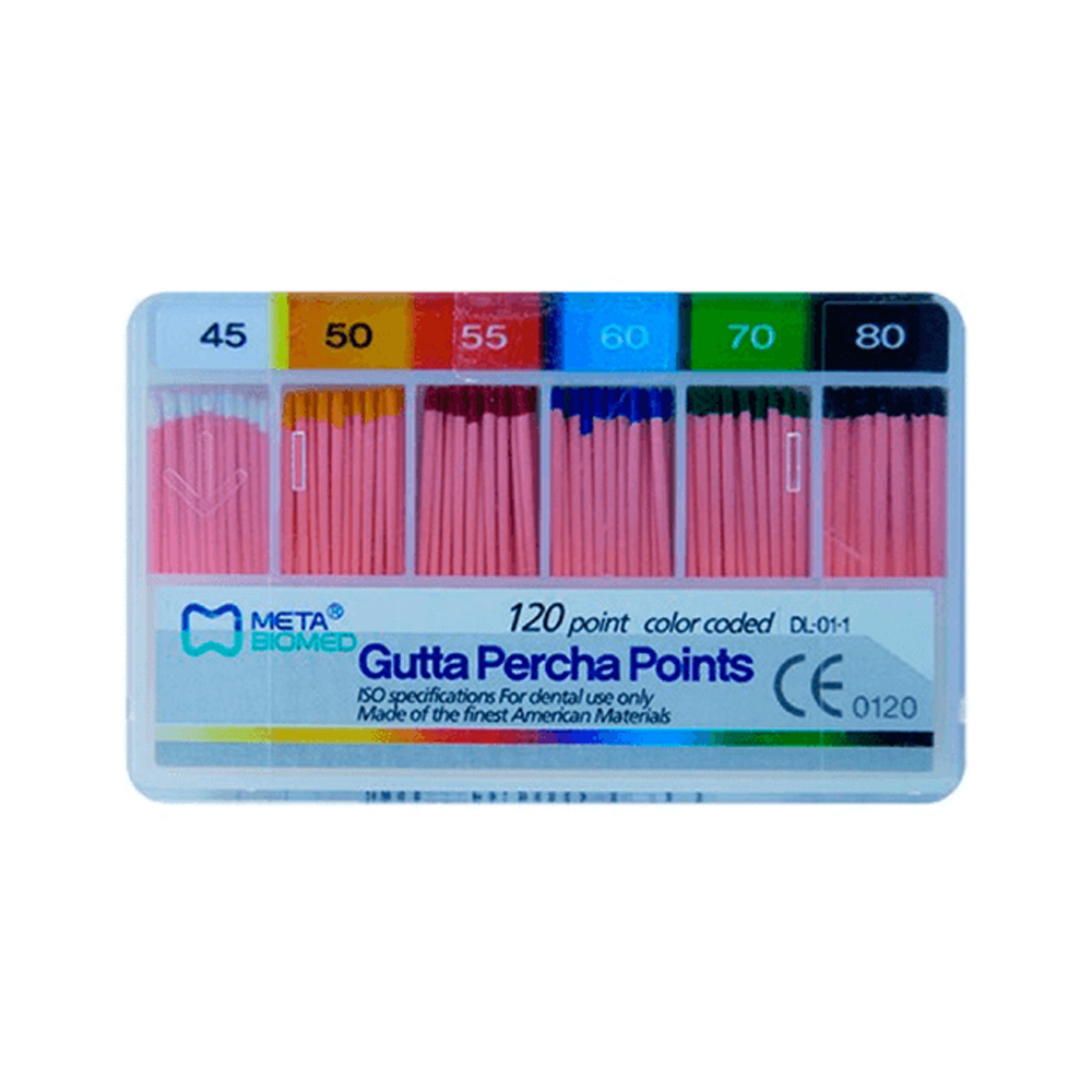 Meta Gutta Percha Points - 2% Assorted Pack (45-80)
