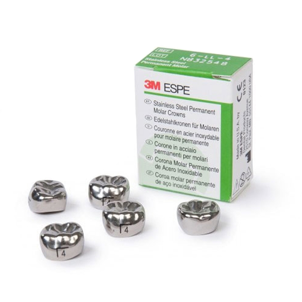3M ESPE Stainless Steel Permanent 1st Molar Crown (Set Of 5)