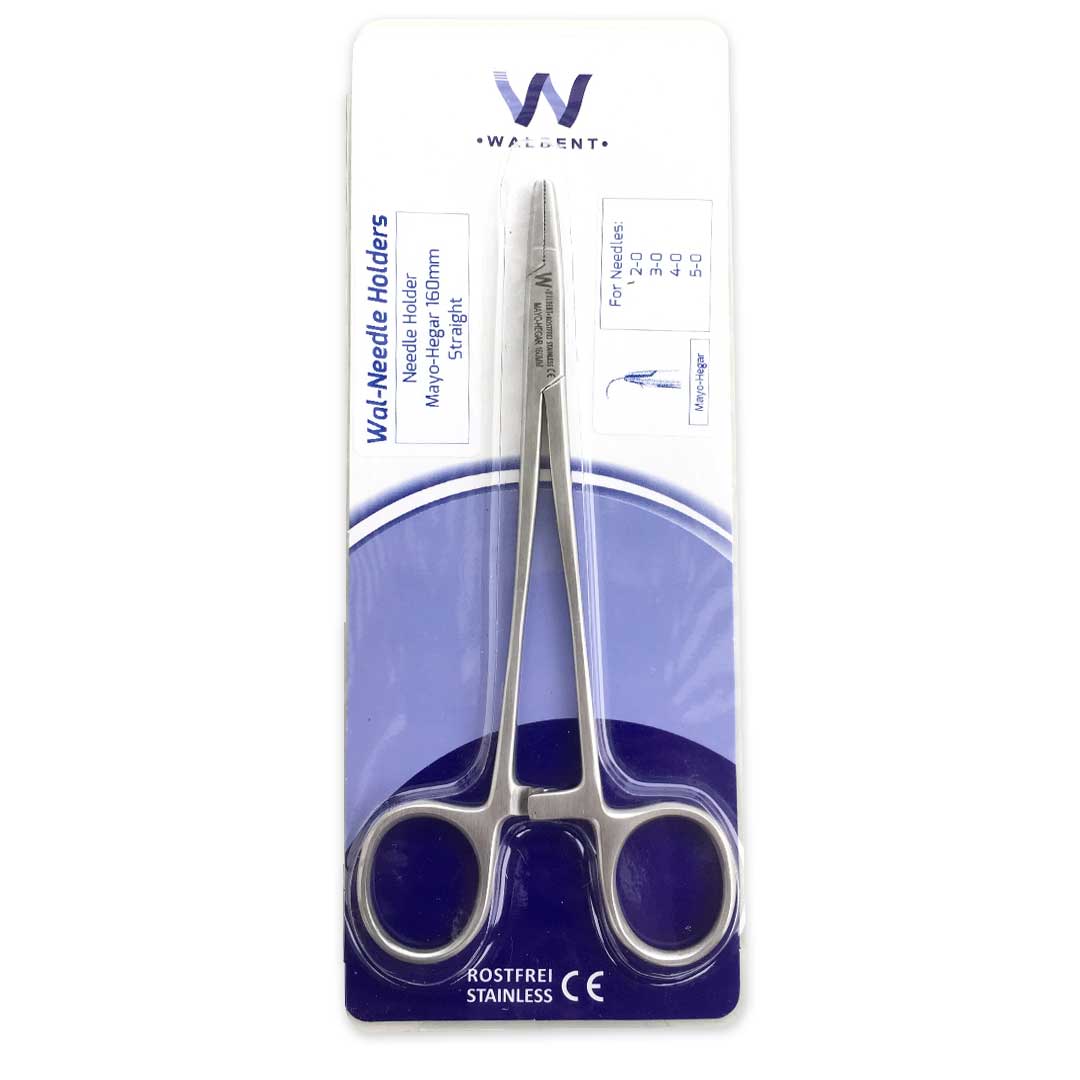 Waldent Needle Holder Mayo-Hegar 160mm #Straight (5/101)