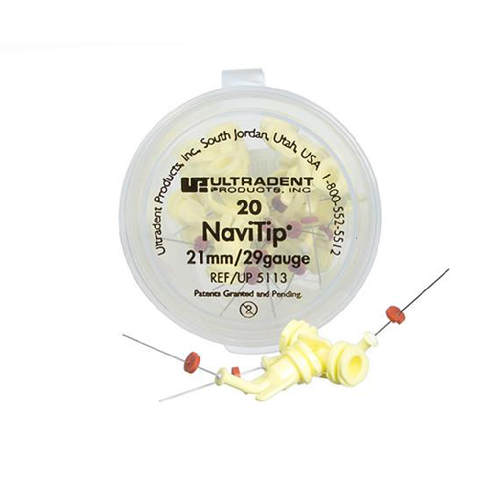 Ultradent Navi Tips 29 Gauge 21mm Pack of 20 - 5113