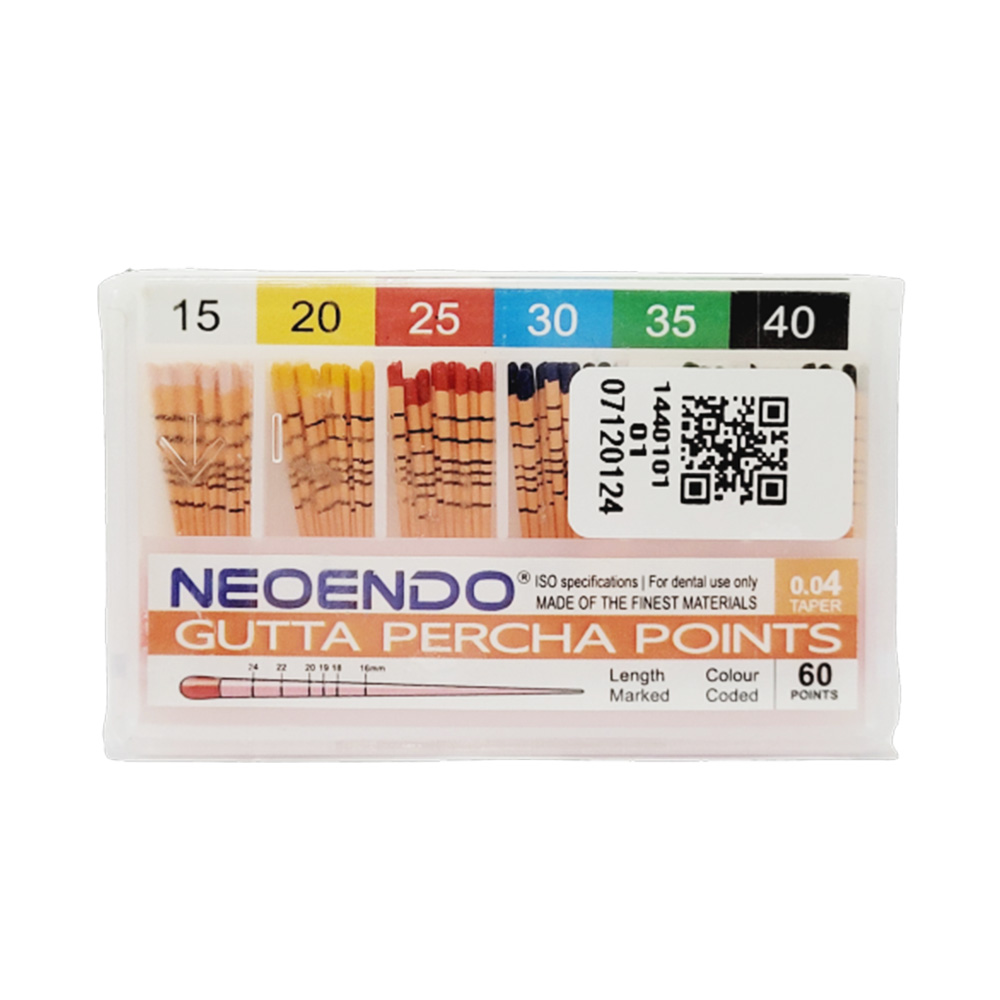 Neoendo Gutta Percha Points 4% (Length Marked) # 15-40