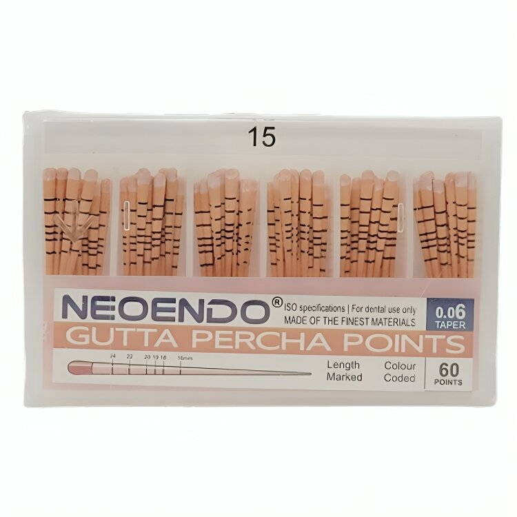 Neoendo Gutta Percha Points 6% (Length Marked) # 15