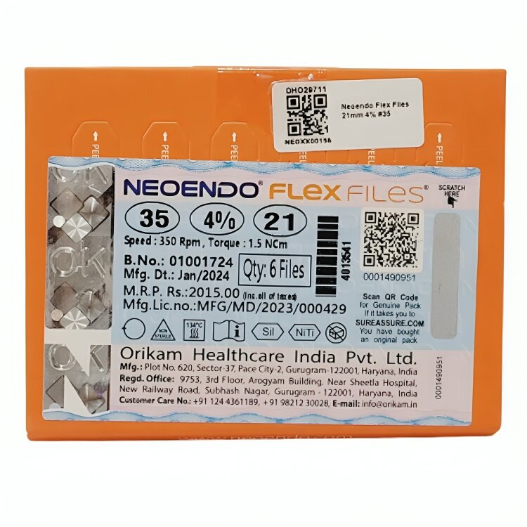 Neoendo Flex Files 21mm 4% #35