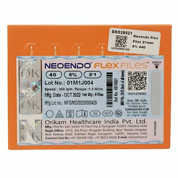 Neoendo Flex Files 21mm 6% #40
