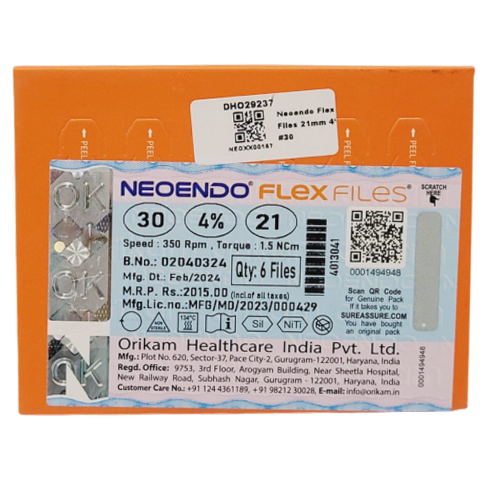 Neoendo Flex Files 21mm 4% #30