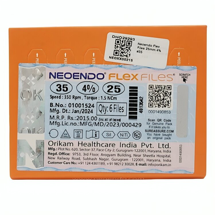 Neoendo Flex Files 25mm 4% #35
