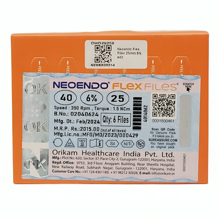 Neoendo Flex Files 25mm 6% #40