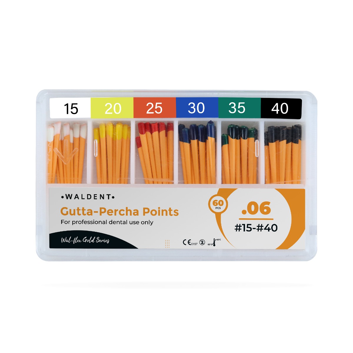 Waldent Gutta Percha Points 6% #15-40