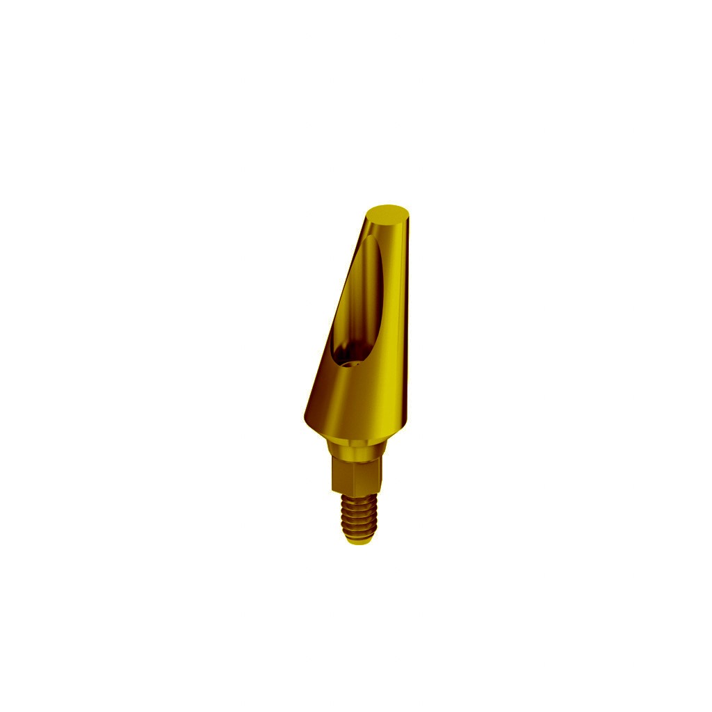 Adin CloseFit NP 15° Angled Abutment 4.3mm x GH 1.4mm x 11.7mm - No End Line (NP0018)