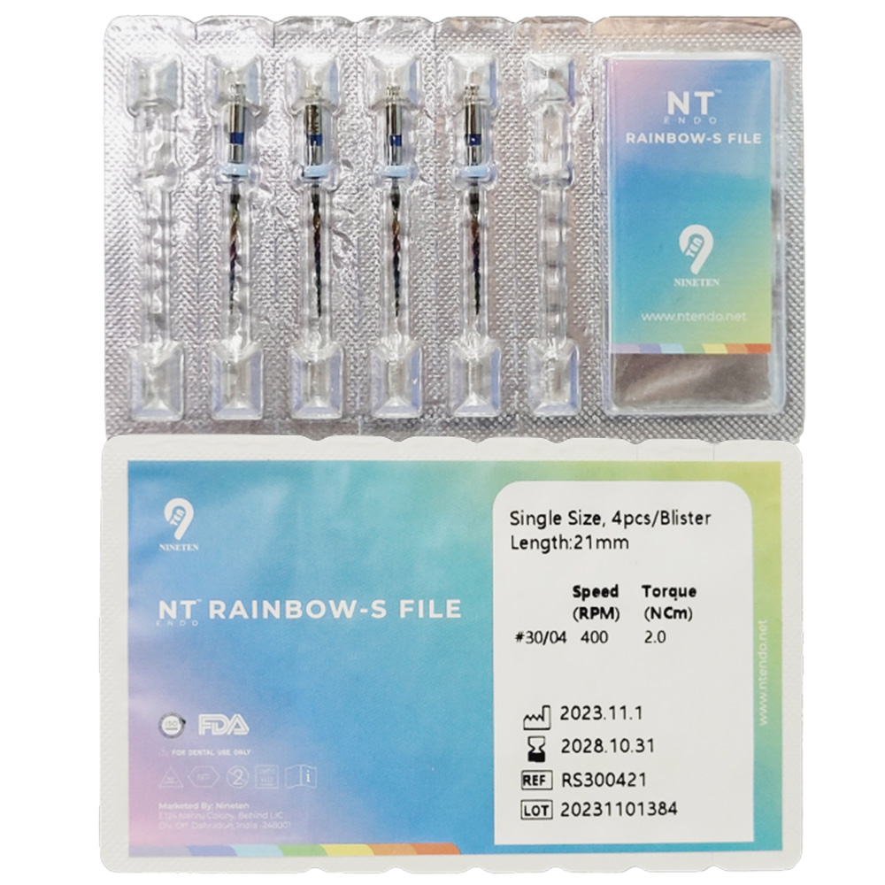 NT Rainbow S Refills NiTi Rotary Files - 4%/21mm 30